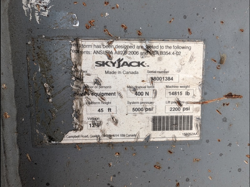 2014 Skyjack SJ45 T